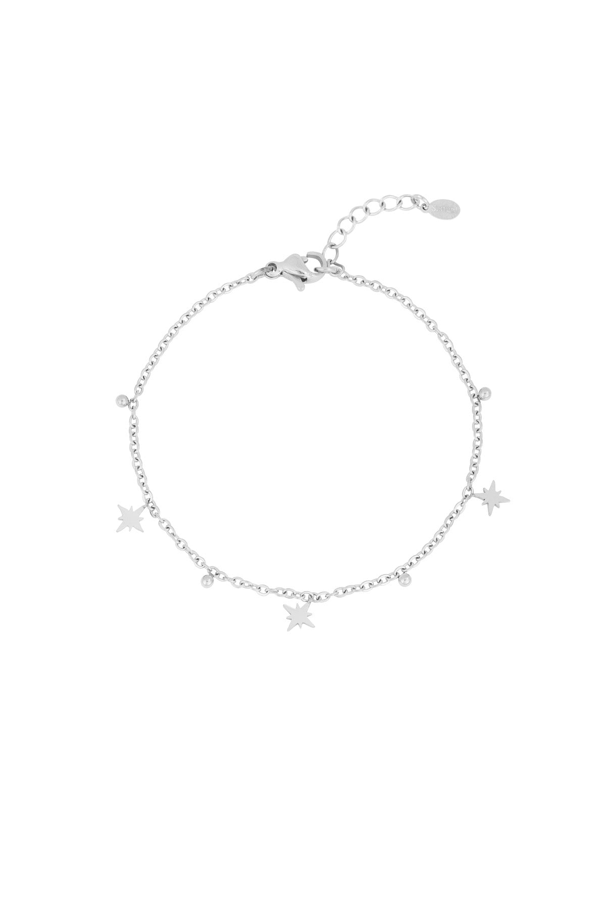 Shining Stars Armband zilver met ster bedels