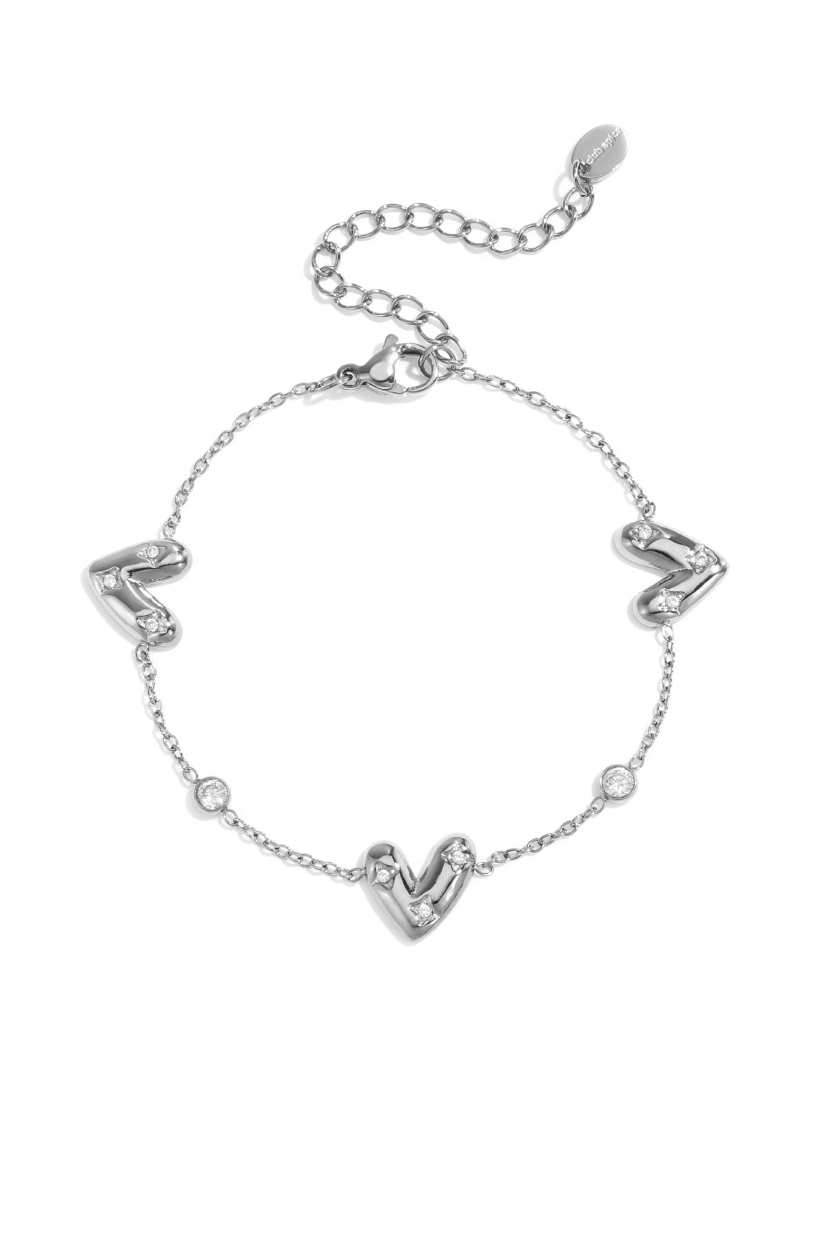 Heart stone armband