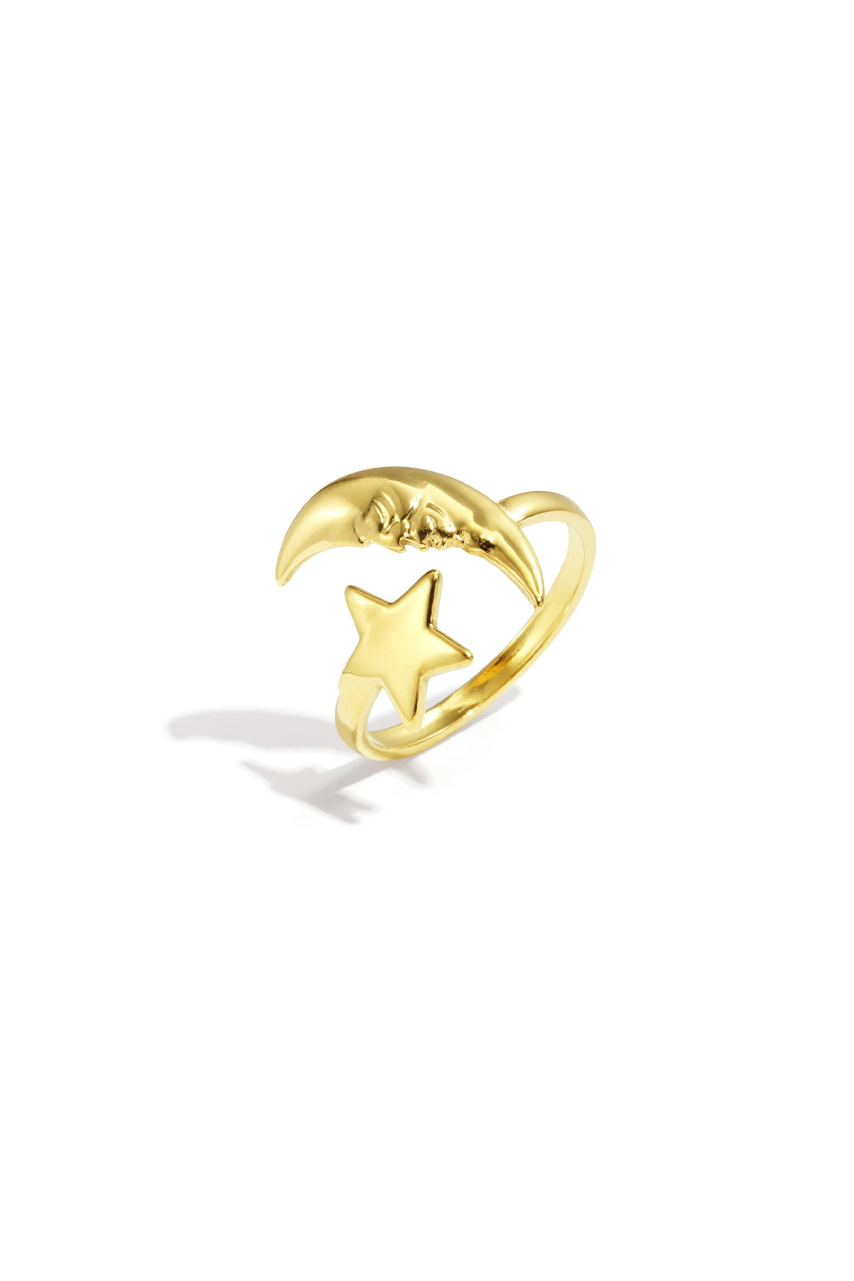 Moon star ring