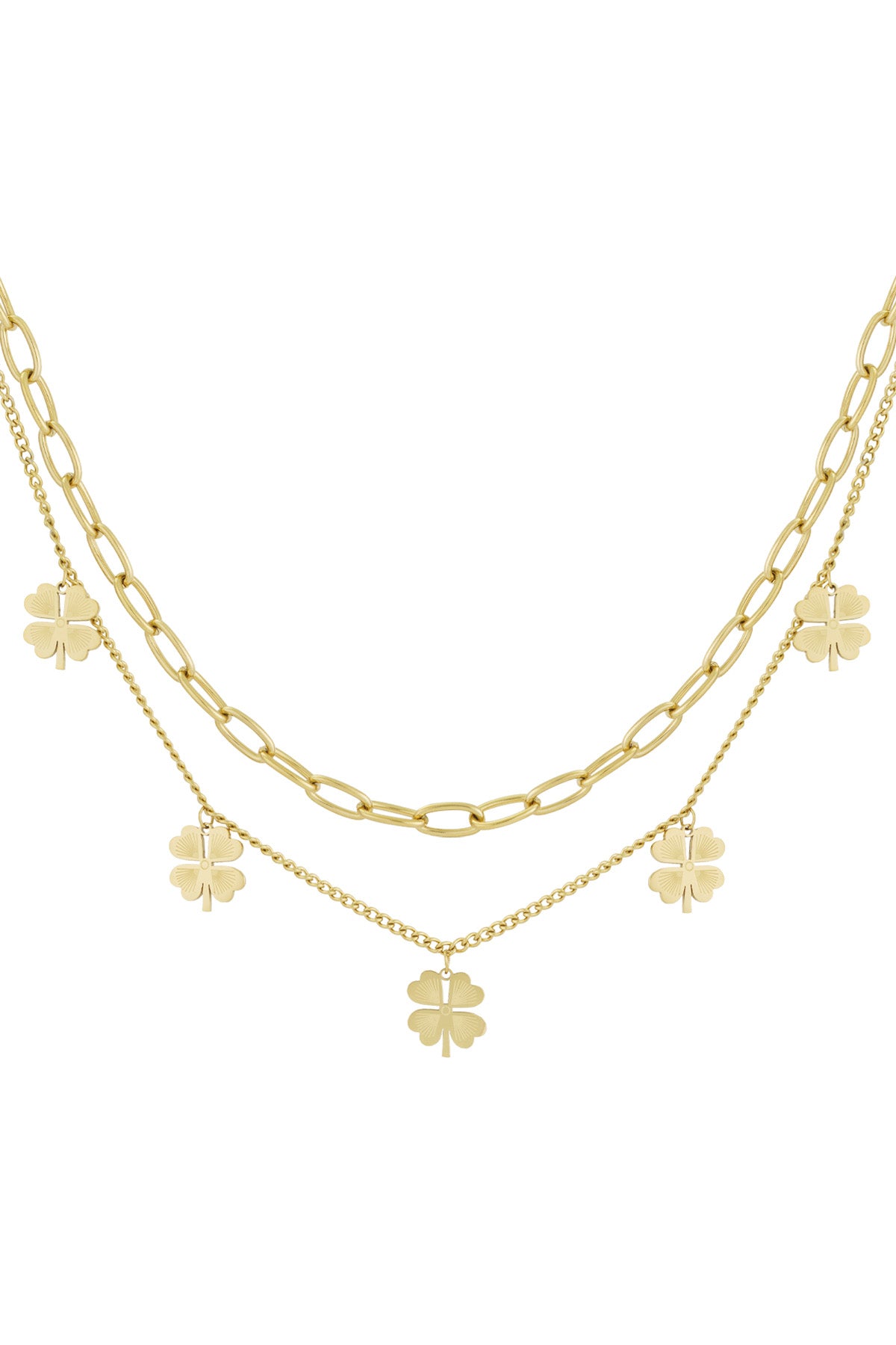 Layered luck ketting