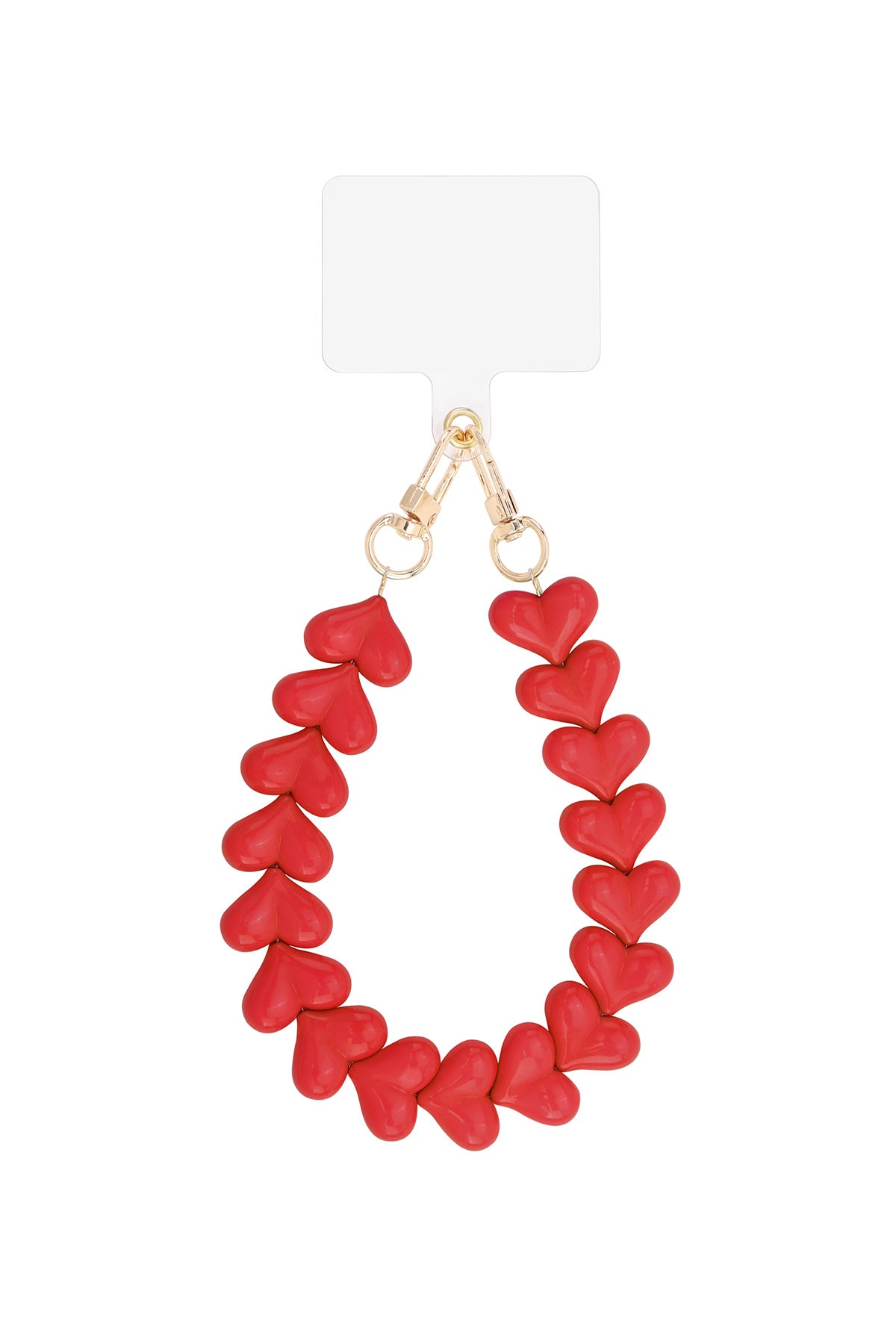 Telefoonkoord red hearts