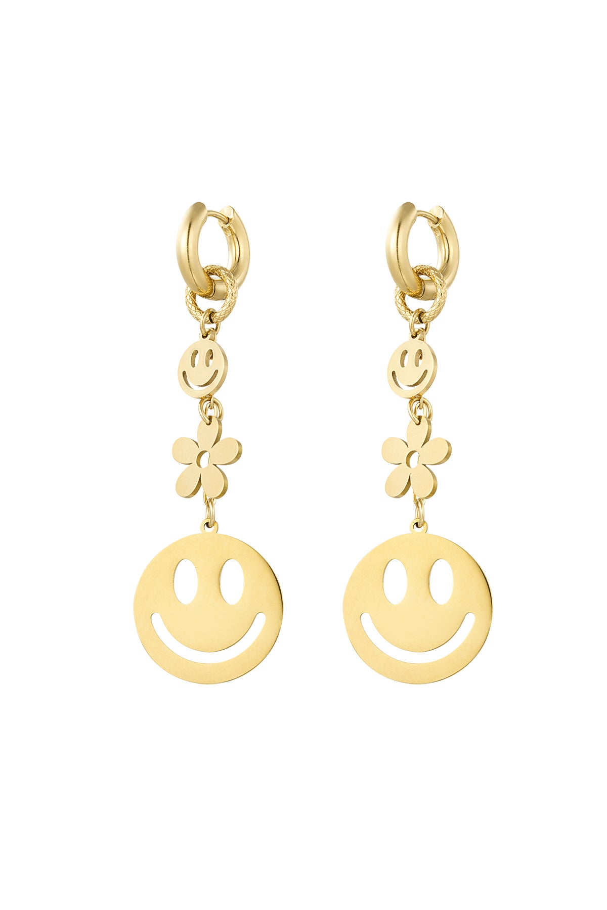 Smiley oorbellen