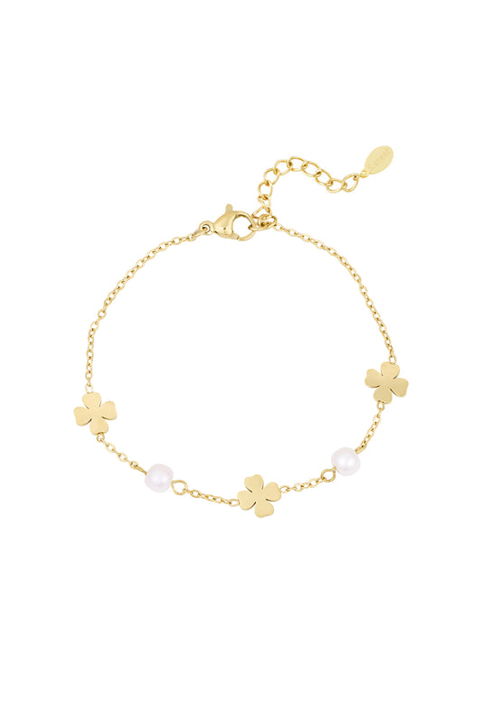 clover pearl armband