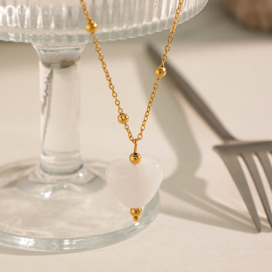 Pearl Heart Ketting