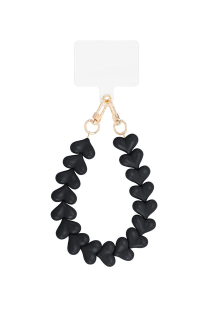 Telefoonkoord black hearts