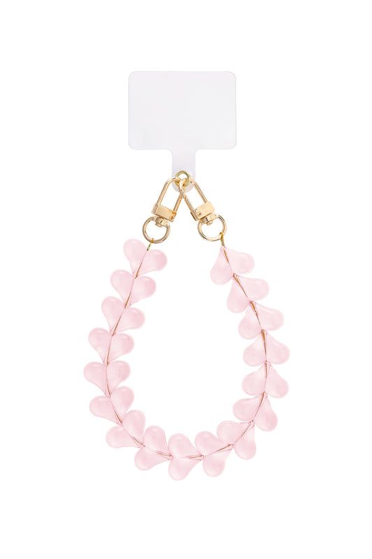 Pink heart telefoonkoord