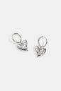 Heart stone oorbellen