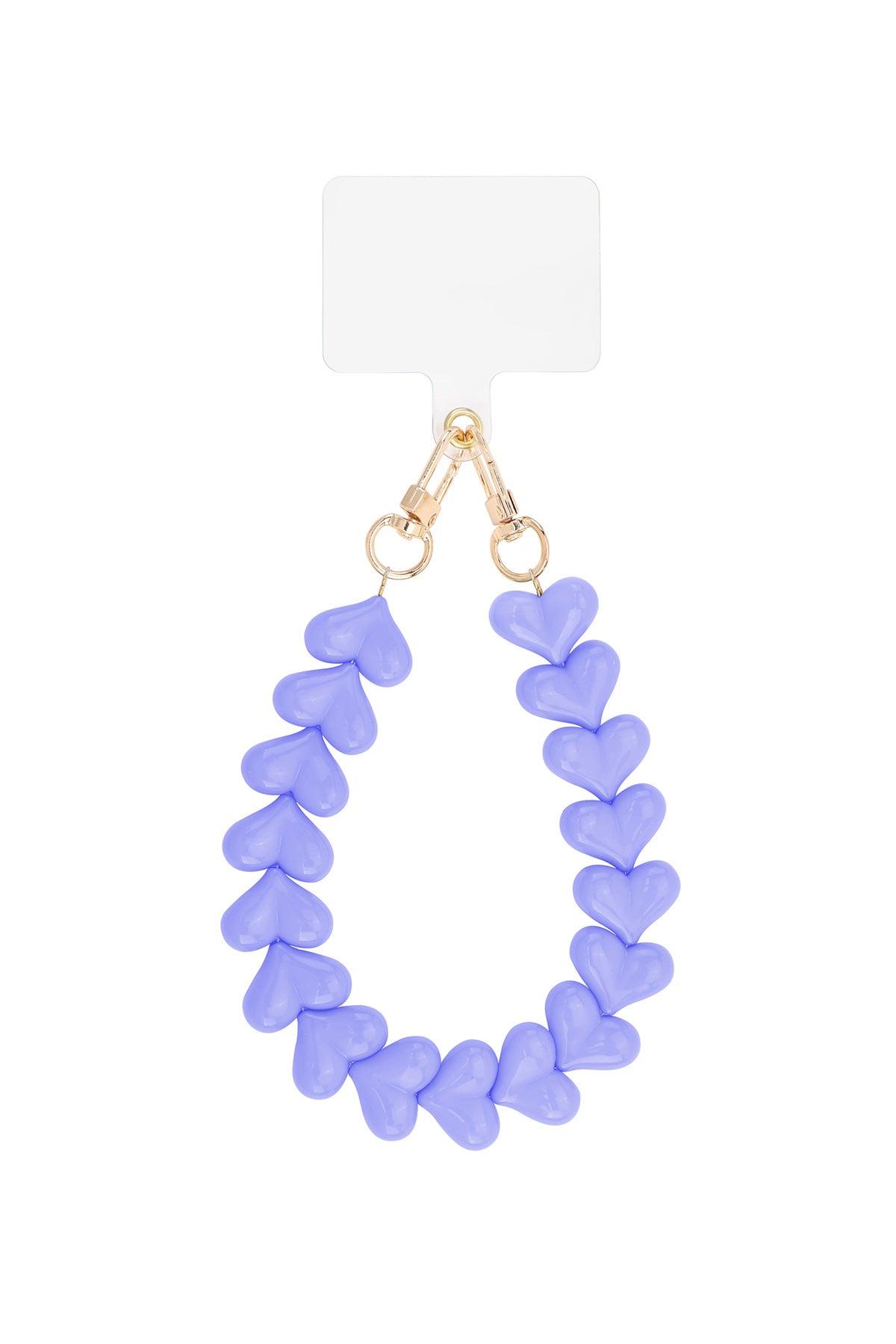 Telefoonkoord purple hearts