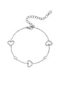 Heart charm armband