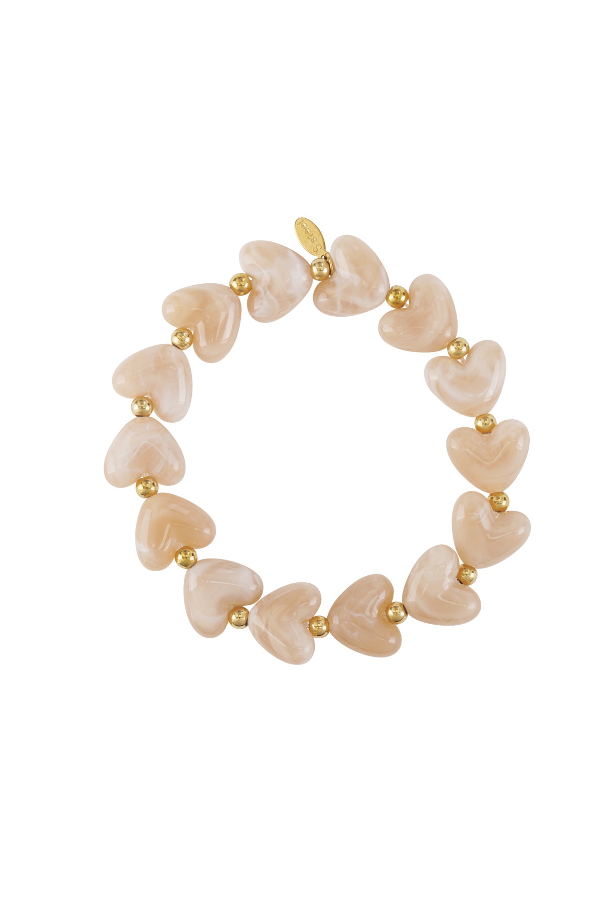 heart beaded armband