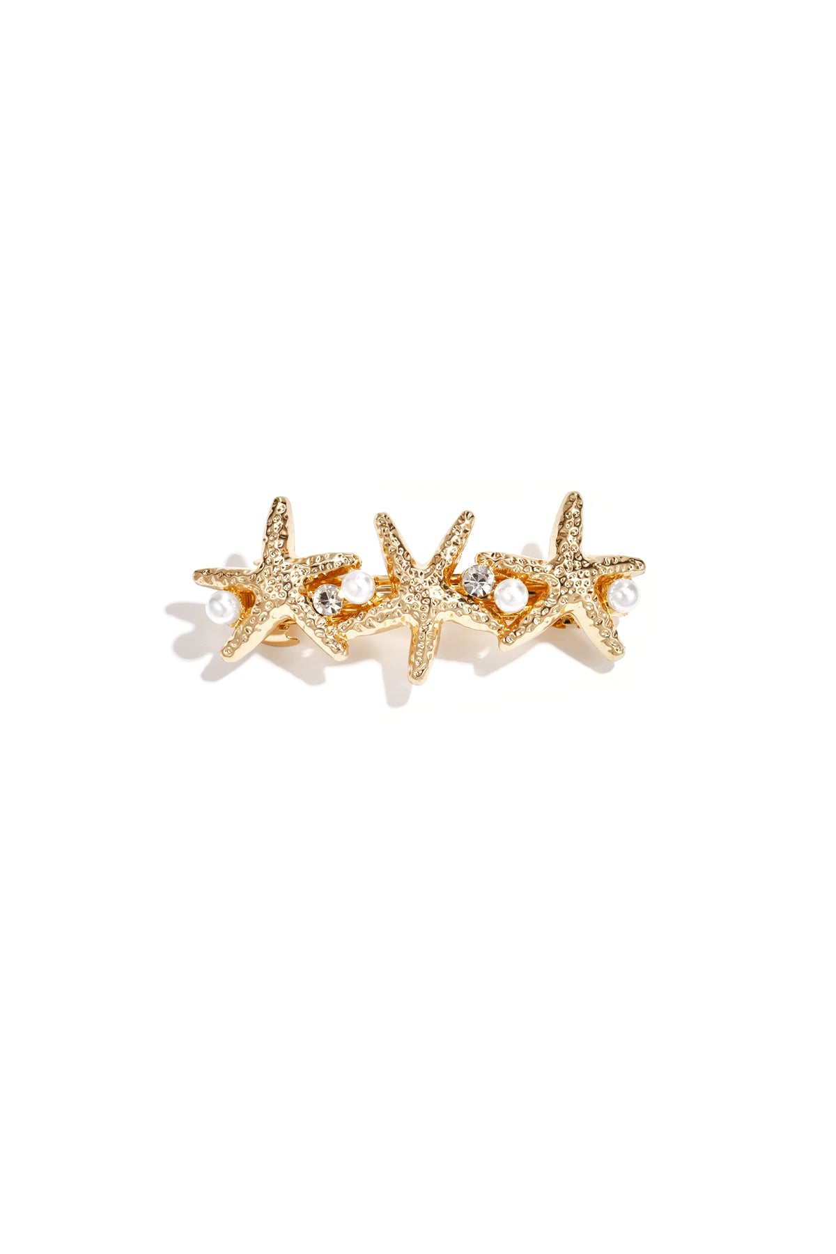 Row of starfish haarclip