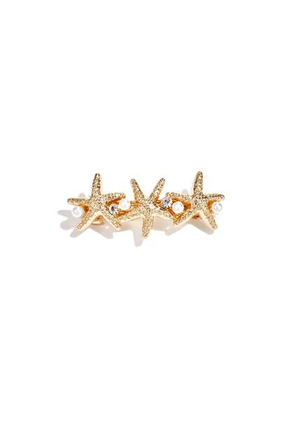 Row of starfish haarclip