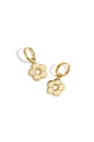 Flower stone oorbellen