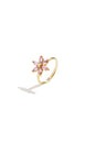 Rhinestone Flower Ring
