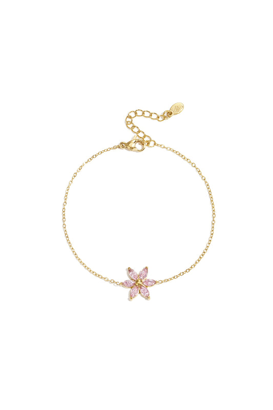 Rhinestone flower armband