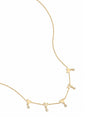 Dangling heart stone ketting