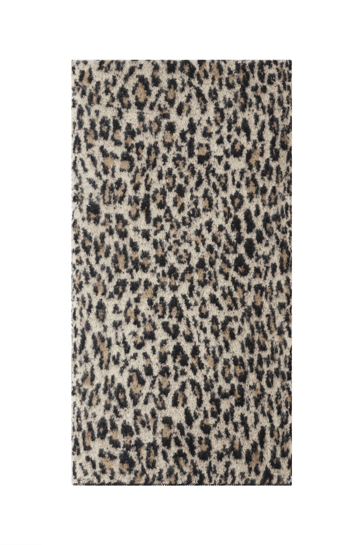 Detail van de leopardprint sjaal