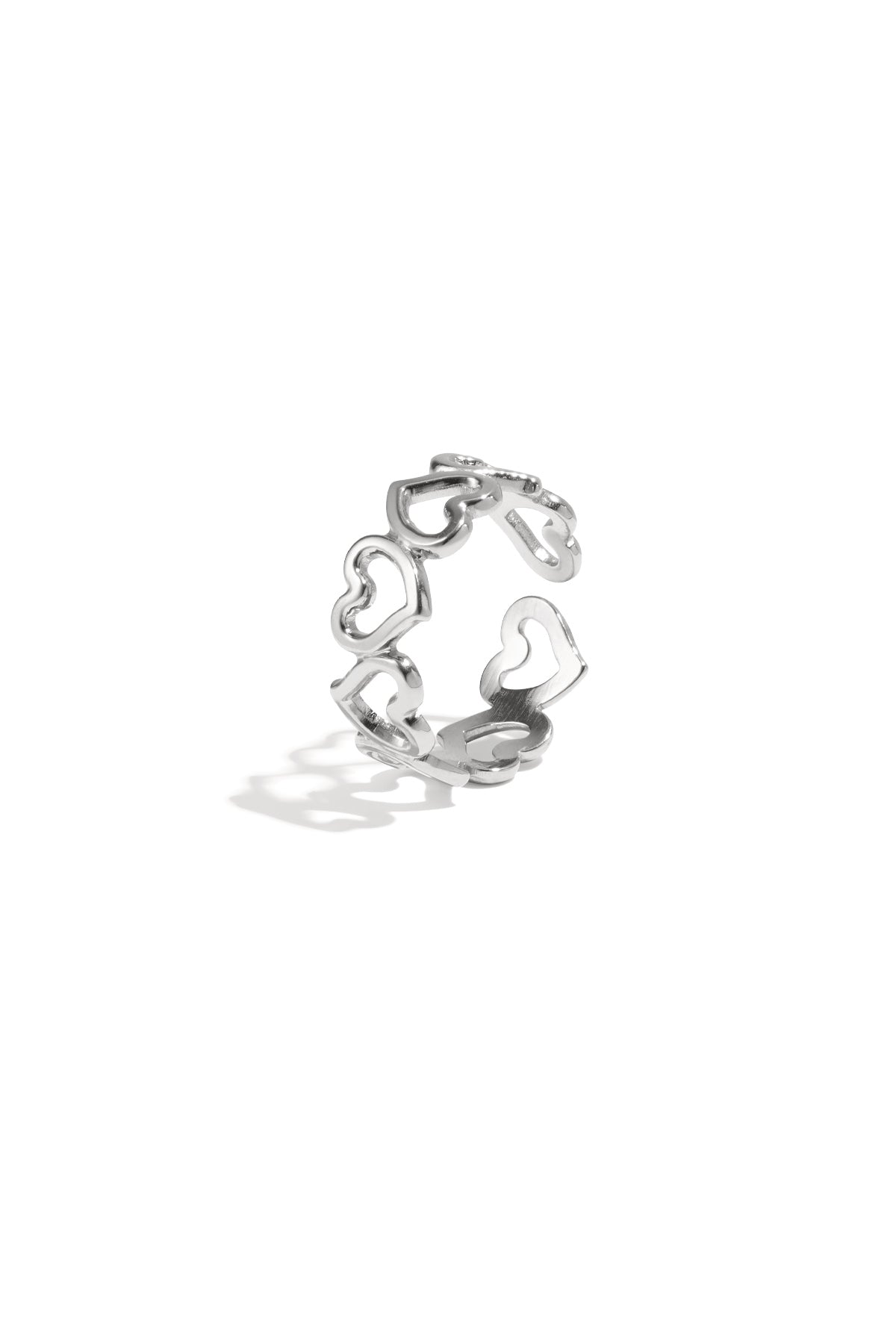 Row of Heart Ring