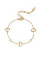 Heart charm armband